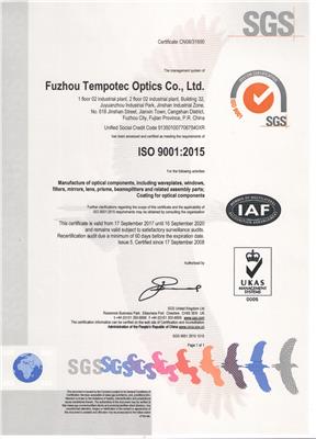 ISO 9001:2015 certified by SGS